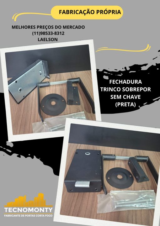 tecnomonty fechadura trinco sobrepor sem chave